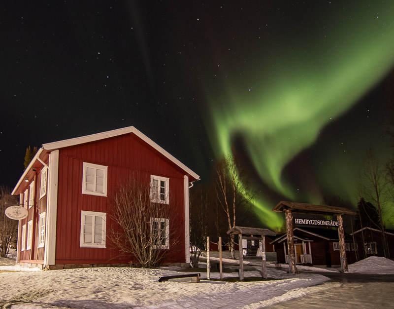 Norsjö Skidlöparmuseum i Norrsken Foto: Christina Larsson