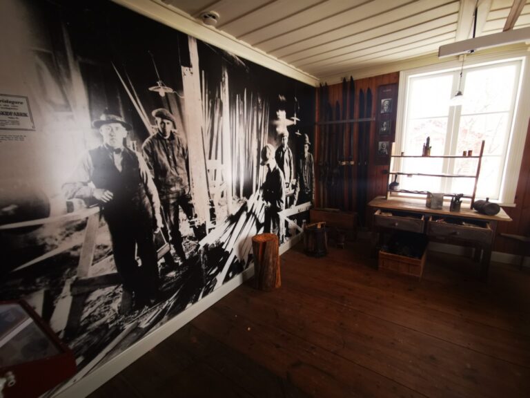 skidlöparmuseum i Norsjö utställning
